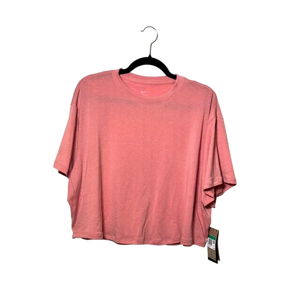 Nike One Dri-FIT Womens‎ Training T-Shirt Desert Berry Pink HJ1065-685 XL NWT